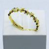 Anillo plata enchapada en oro estrellas