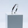 Anillo plata puntos