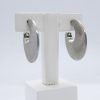 Pendientes Plata media luna