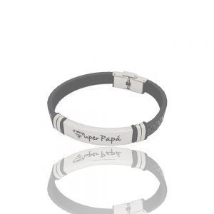 Pulsera acero Super papá Amagoa