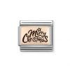 Link composable classic merry christmas oro rosa