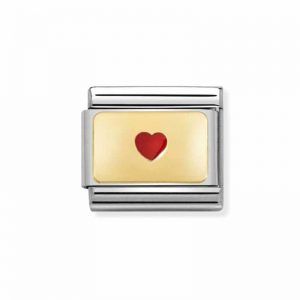 Link composable classic placa corazon pequeño