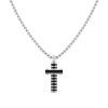 Collar strong diamond cruz negra