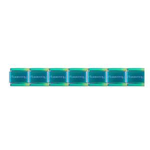 Composable classic brazalete base azul iridiscente