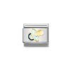 Link composable classic chupete azul oro
