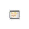 Link composable classic cochecito rosa y oro