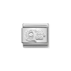 Link composable classic mano de fatima plata y cz