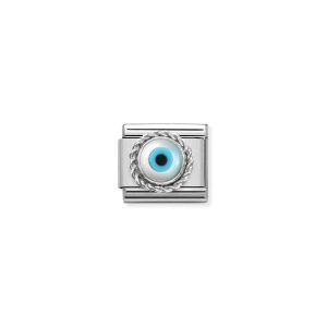 Link composable classic ojo griego plata