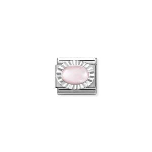 Link composable classic opalo cuarzo rosa