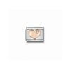 Link composable classic oro rosa cristal corazon