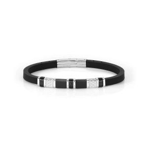 Pulsera city acero decorada