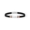 Pulsera city caucho cubic zirconia