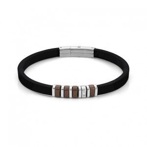 Pulsera city cubic zirconia chocolate
