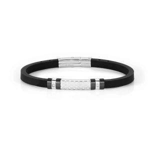 Pulsera city cubic zirconia negro