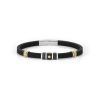 Pulsera city elegance oro negra