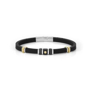 Pulsera city elegance oro negra