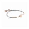 Pulsera milleluci corazon oro rosa