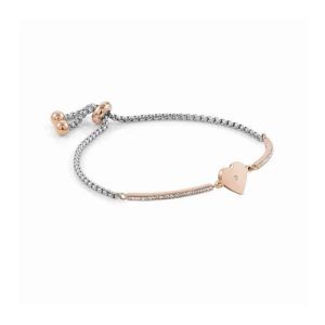 Pulsera milleluci corazon oro rosa