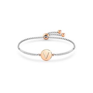 Pulsera milleluci letra v acero