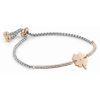 Pulsera milleluci trebol oro rosa