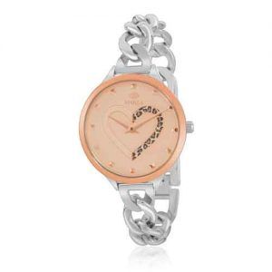 Reloj Marea Esfera corazón oro rosa