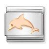 Composable link delfin oro rosa