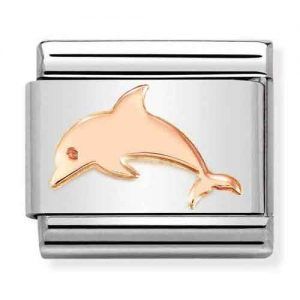 Composable link delfin oro rosa
