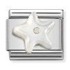 Composable link estrella marina plata