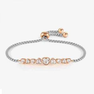 Nomination Milleluci Colour Edition Corazones Blanco