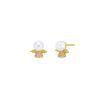 Pendientes Marea Comunion Angelito Oro rosa