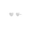 Pendientes Marea Corazon Plata