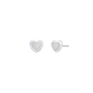 Pendientes Marea Corazon Plata
