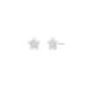 Pendientes marea flor plata