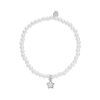 Pulsera perlas estrella plata