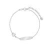 Pulsera con estrella comunion plata