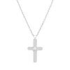 Colgante cruz estrella plata