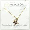 Colgante Estrella de Mar lila oro