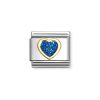Link corazón brillo azul