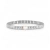 Pulsera brazalete corazón blanco