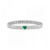 Pulsera brazalete corazón verde