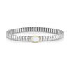 Pulsera brazalete piedra blanca