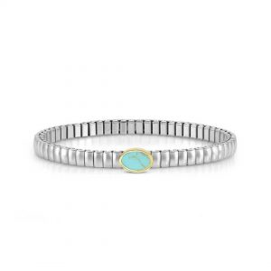Pulsera brazalete piedra turquesa