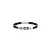 Pulsera ancla plata piedras