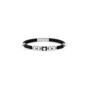 pulsera estrella plata piedras