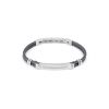 pulsera manvision plata detalle oro
