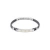 pulsera manvision plata-negra detalle oro-gris