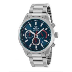 Reloj Marea Legend Plata Azul Rojo