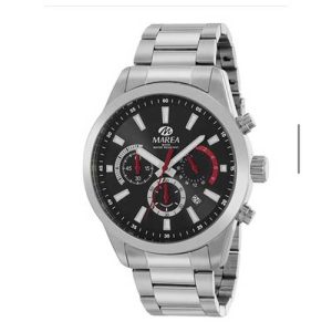 Reloj Marea Legend Plata Negro Rojo Blanco