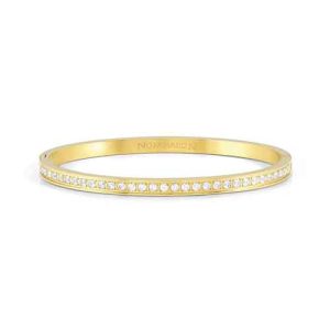 Pretty bangles brillo blanco oro