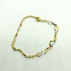 Pulsera Tobillera Oro Perlas Color